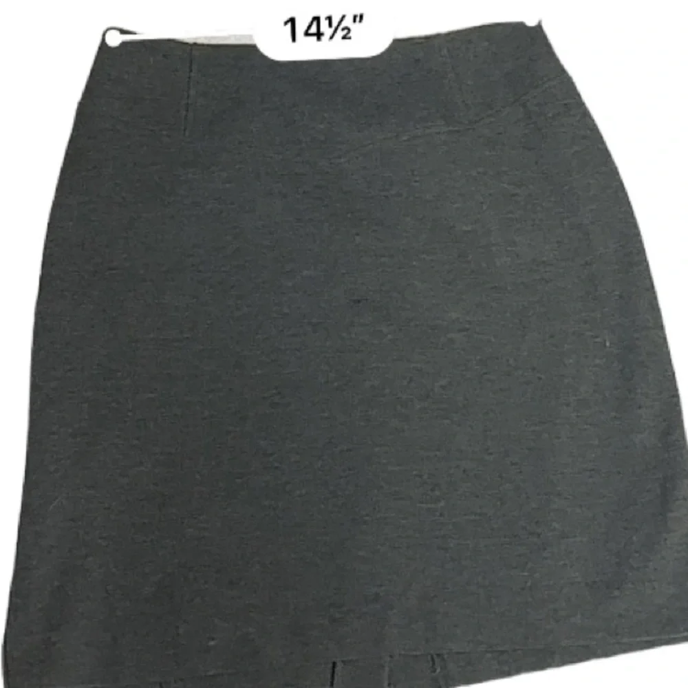 Michael Kors Gray Career Pencil Stretch Skirt Fully Lined With Slit Size 10‎